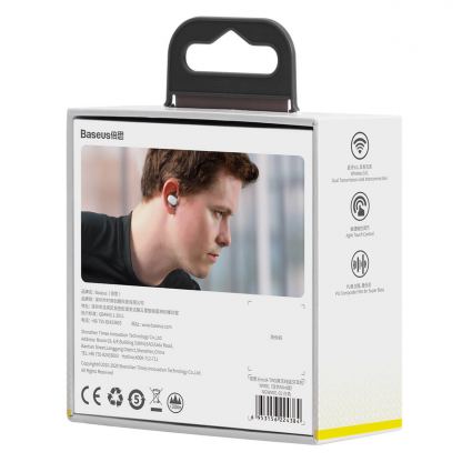 Baseus Encok WM01 TWS In-Ear Bluetooth Earphones - безжични блутут слушалки със зареждащ кейс (бял) 12