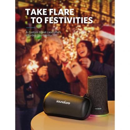 Anker SoundCore Flare Christmas Edition - безжичен блутут спийкър със светлинни ефекти (черен)  7