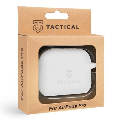 Tactical TPU Velvet Smoothie Carabiner Case - термополиуретанов (TPU) удароустойчив калъф за Apple AirPods Pro (бял)  2
