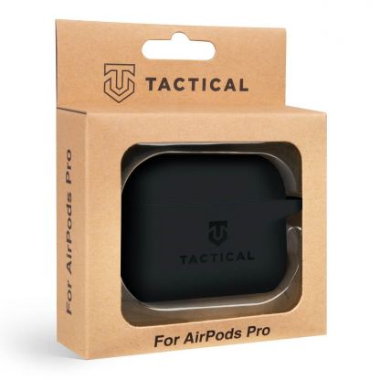 Tactical TPU Velvet Smoothie Carabiner Case - термополиуретанов (TPU) удароустойчив калъф за Apple AirPods Pro (черен)  2