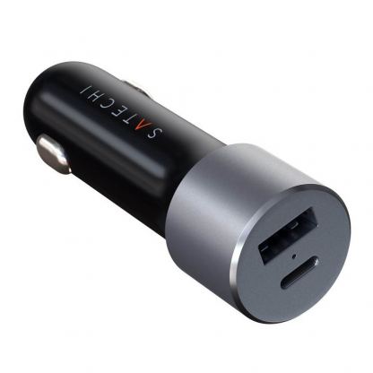 Satechi 72W Type-C PD Car Charger - зарядно за кола с USB и USB-C изходи и технология за бързо зареждане (черен) 8