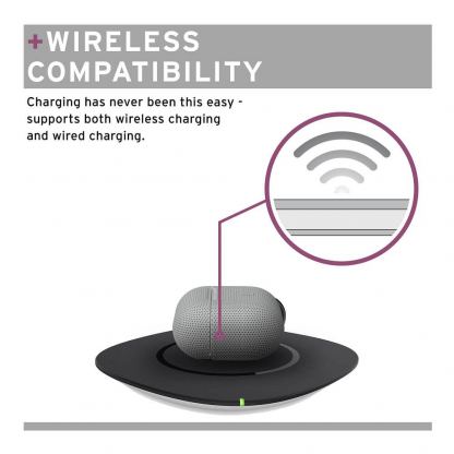 Urban Armor Gear Soft Touch U Silicone Case - удароустойчив силиконов калъф с карабинер за Apple Airpods Pro (сив) 12