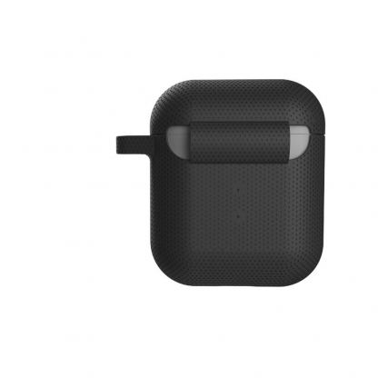 Urban Armor Gear Soft Touch U Silicone Case - удароустойчив силиконов калъф с карабинер за Apple Airpods и Apple Airpods 2 (черен) 5