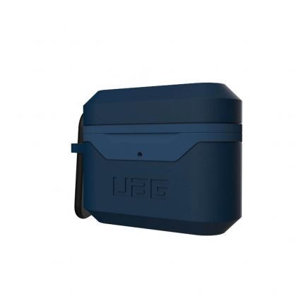 Urban Armor Gear Standard Issue Hard Case 001 - водо и удароустойчив силиконов (TPU) кейс с карабинер за Apple Airpods Pro (син) 4