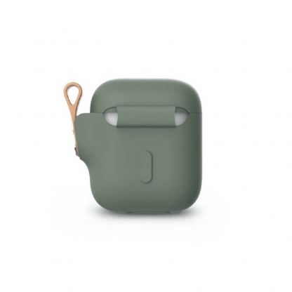 Moshi Pebbo Detachable Wrist Strap Case - силиконов кейс с каишка за Apple Airpods и Apple Airpods 2 (зелен) 4