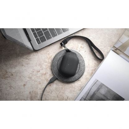 Moshi Pebbo Detachable Wrist Strap Case - силиконов кейс с каишка за Apple Airpods Pro (черен) 7
