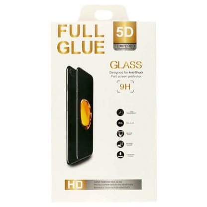 Premium Full Glue 5D Tempered Glass - обхващащо и ръбовете стъклено защитно покритие за дисплея на iPhone 12 Pro Max (черен) 2