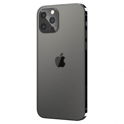Spigen Optik Lens Protector - комплект 2 броя предпазни стъклени протектора за камерата на iPhone 12 Pro (черен) 3