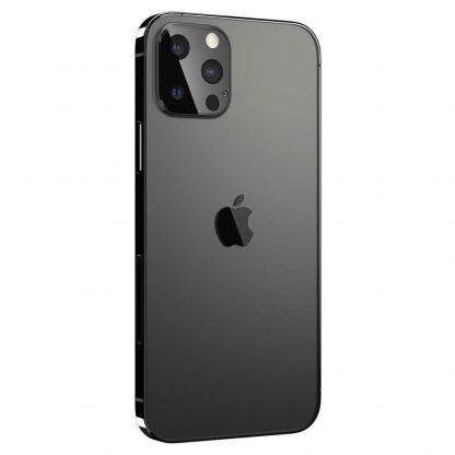 Spigen Optik Lens Protector - комплект 2 броя предпазни стъклени протектора за камерата на iPhone 12 Pro (черен) 4