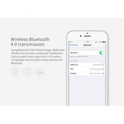Nillkin S1 PlayVox Wireless Speaker - безжичен водо и удароустойчв Bluetooth спийкър с микрофон (син) 8