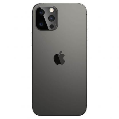 Spigen Optik Lens Protector - комплект 2 броя предпазни стъклени протектора за камерата на iPhone 12 Pro Max (черен) 2