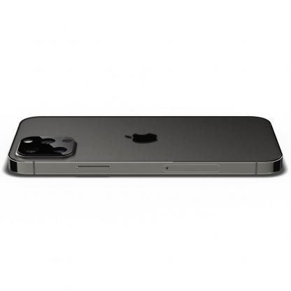 Spigen Optik Lens Protector - комплект 2 броя предпазни стъклени протектора за камерата на iPhone 12 Pro Max (черен) 7