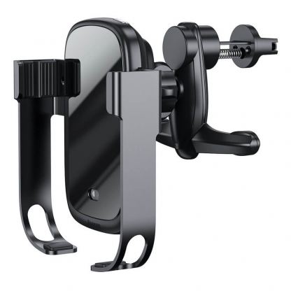 Baseus 5in1 Vehicle Bracket Wireless Charger 10W (WXHW01-B01) - поставка за радиатора и таблото на кола с безжично зареждане за Qi съвместими смартфони (черен) 2
