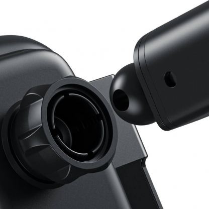 Baseus 5in1 Vehicle Bracket Wireless Charger 10W (WXHW01-B01) - поставка за радиатора и таблото на кола с безжично зареждане за Qi съвместими смартфони (черен) 8