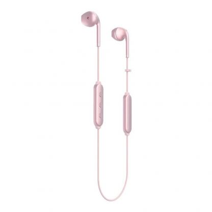 Happy Plugs Wireless II Earbuds - безжични Bluetooth слушалки с микрофон за мобилни устройства (розово злато)  2