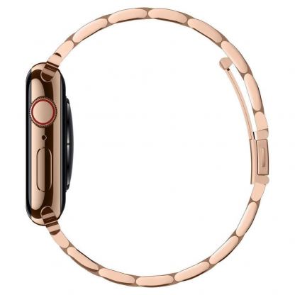 Spigen Modern Fit Band - стоманена каишка за Apple Watch 38mm, 40mm (розово злато) 4