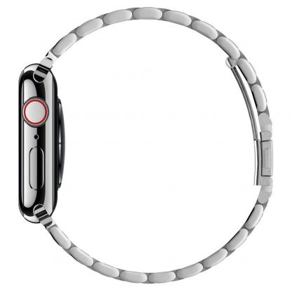 Spigen Modern Fit Band - стоманена каишка за Apple Watch 38mm, 40mm (сребрист) 4
