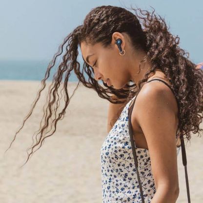 iFrogz Airtime Pro Truly Wireless Stem Earbuds - безжични блутут слушалки с кейс за мобилни устройства (лилав) 4