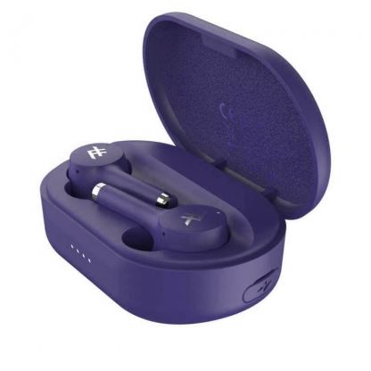iFrogz Airtime Pro Truly Wireless Stem Earbuds - безжични блутут слушалки с кейс за мобилни устройства (лилав) 5