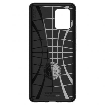 Spigen Rugged Armor Case - тънък качествен силиконов (TPU) калъф за Samsung Galaxy A42 (черен) 3