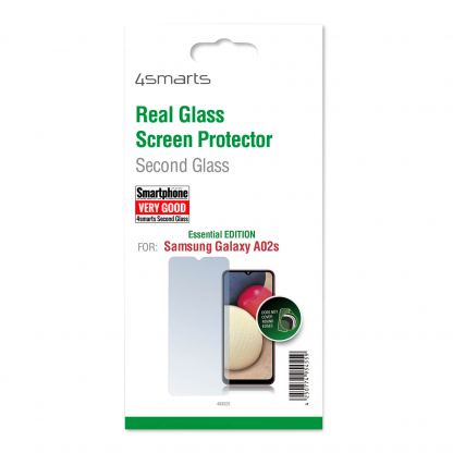 4smarts Second Glass Essential - калено стъклено защитно покритие за дисплея на Samsung Galaxy A02s (прозрачен) 2