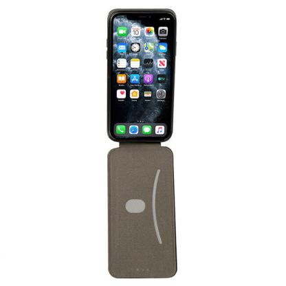 Vennus Elegance Flexi Case - вертикален кожен калъф за Samsung Galaxy S21 Ultra (черен) 2