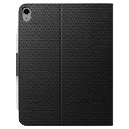 Spigen Liquid Air Folio Case - силиконов (TPU) кейс с висока степен на защита и поставка за iPad Air 4 (2020) (черен) 4
