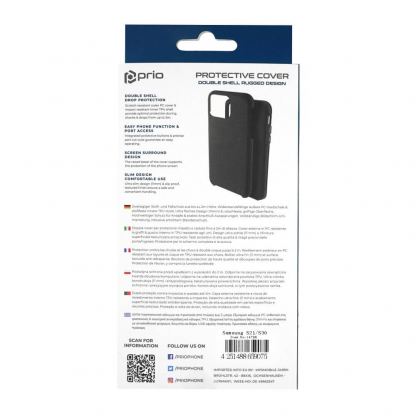 Prio Protective Hybrid Cover - хибриден кейс с най-висока степен на защита за Samsung Galaxy S21 (черен) 4