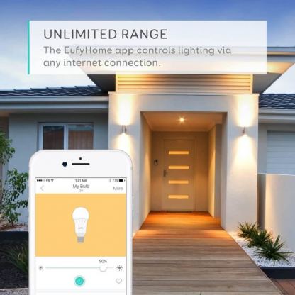 Anker Eufy Lumos Smart Bulb - E26 LED крушка с топла бяла светлина и безжично управление за iOS и Android  3