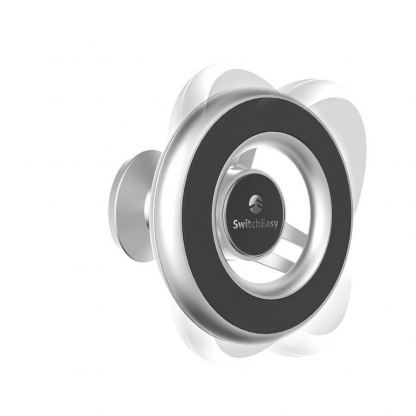 Switcheasy MagMount Car Mount - магнитна поставка за таблото на автомобил за iPhone 12 (сребрист) 7