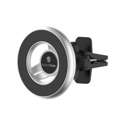 Switcheasy MagMount Car Mount - магнитна поставка за вентилационната решетка на автомобил за iPhone 12 (сребрист) 2