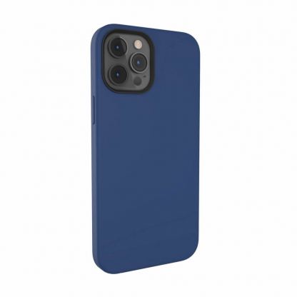 SwitchEasy MagSkin Case - тънък силиконов кейс с вграден магнитен конектор (MagSafe) за iPhone 12, iPhone 12 Pro (син) 2