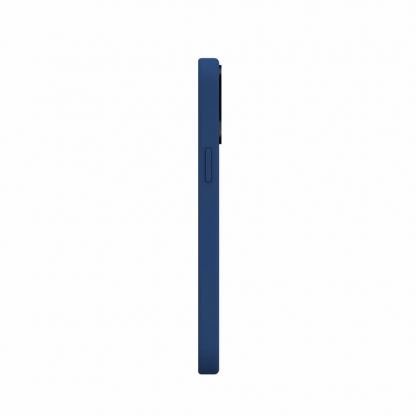 SwitchEasy MagSkin Case - тънък силиконов кейс с вграден магнитен конектор (MagSafe) за iPhone 12, iPhone 12 Pro (син) 4