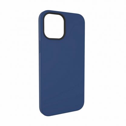 SwitchEasy MagSkin Case - тънък силиконов кейс с вграден магнитен конектор (MagSafe) за iPhone 12, iPhone 12 Pro (син) 6