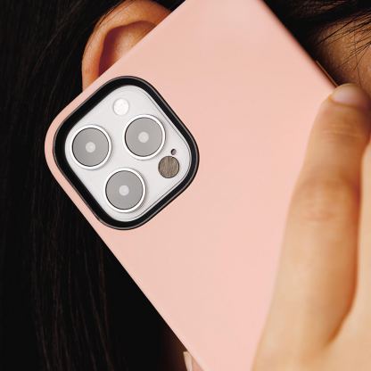 SwitchEasy MagSkin Case - тънък силиконов кейс с вграден магнитен конектор (MagSafe) за iPhone 12, iPhone 12 Pro (розов) 8