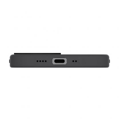SwitchEasy MagSkin Case - тънък силиконов кейс с вграден магнитен конектор (MagSafe) за iPhone 12, iPhone 12 Pro (черен) 5