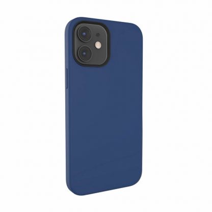 SwitchEasy MagSkin Case - тънък силиконов кейс с вграден магнитен конектор (MagSafe) за iPhone 12 mini (син) 2