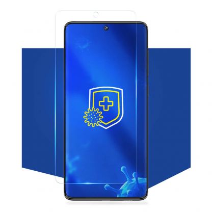 3mk Silver Protection+ Screen Protector - антибактериално защитно покритие за дисплея на Samsung Galaxy S21 Ultra (прозрачен) 2