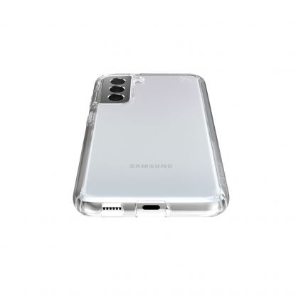 Speck Presidio Perfect Clear Case - удароустойчив хибриден кейс за Samsung Galaxy S21 (прозрачен) 5