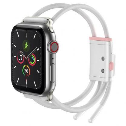 Baseus Lets Go Bracelet Clasp Band (LBAPWA4-A24) - текстилна каишка за Apple Watch 38мм, 40мм (бял) 2