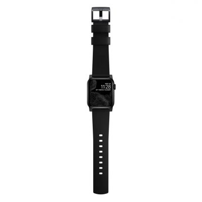 Nomad Active Strap Modern Leather ProV2 - кожена (естествена кожа) каишка за Apple Watch 42мм, 44мм (черен) 7
