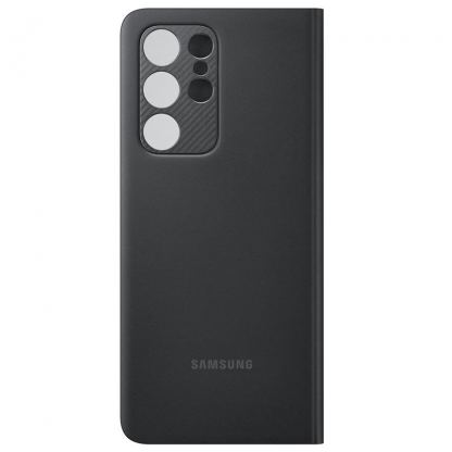 Samsung Clear View Cover EF-ZG998CB - оригинален кейс, през който виждате информация от дисплея за Samsung Galaxy S21 Ultra (черен) 5