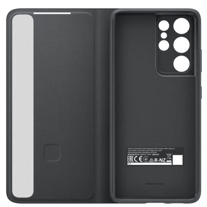 Samsung Clear View Cover EF-ZG998CB - оригинален кейс, през който виждате информация от дисплея за Samsung Galaxy S21 Ultra (черен) 7