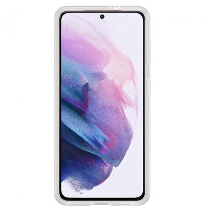 Samsung Clear Standing Cover EF-JG996CT - оригинален удароустойчив хибриден кейс с поставка за Samsung Galaxy S21 Plus (прозрачен) 2