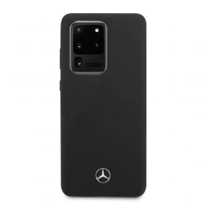 Mercedes-Benz Silicone Cover - силиконов (TPU) калъф за Samsung Galaxy S20 Ultra (черен) 6