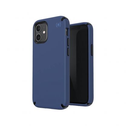 Speck Presidio 2 Pro Case - удароустойчив хибриден кейс за iPhone 12 Mini (тъмносин) 3