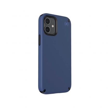 Speck Presidio 2 Pro Case - удароустойчив хибриден кейс за iPhone 12 Mini (тъмносин) 4