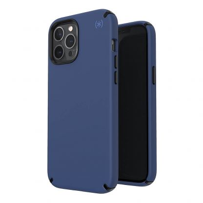 Speck Presidio 2 Pro Case - удароустойчив хибриден кейс за iPhone 12 Pro Max (тъмносин) 2