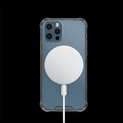 Tel Protect Clear Magnetic Case MagSafe - силиконов (TPU) калъф с MagSafe за iPhone 12 Pro Max (прозрачен)  5