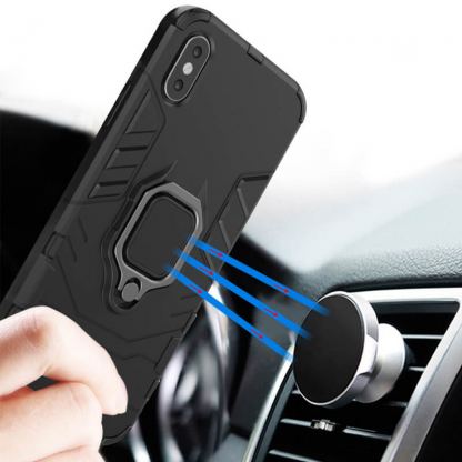 Ring Armor Case - хибриден удароустойчив кейс с пръстен против изпускане за Samsung Galaxy S21 (черен) 5